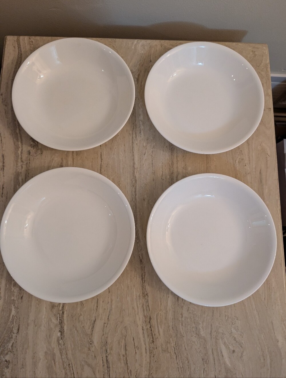 Corelle White Round Salad/Pasta Bowls - Set of 4